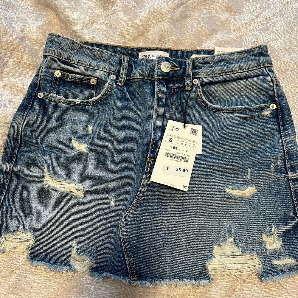 Zara denim skirt
